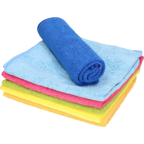Sorbo Microvezeldoeken gekleurd - 24x stuks - 40 x 40 cm - Vaatdoeken microvezel - Micorvezeldoekjes -
