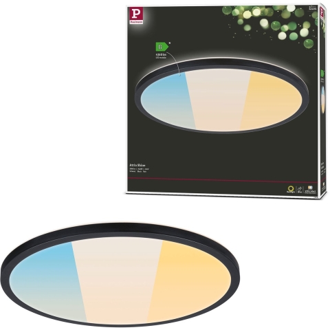 Paulmann Atria Shine 71258 LED-paneel 20.8 W Warmwit Zwart