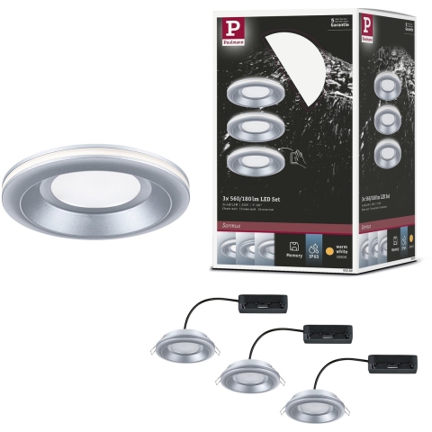 Paulmann 92250 Sormus LED-inbouwlamp LED 4.8 W Chroom (mat)