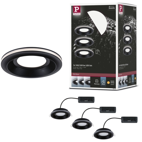 Paulmann 92252 Sormus LED-inbouwlamp LED 4.8 W Zwart