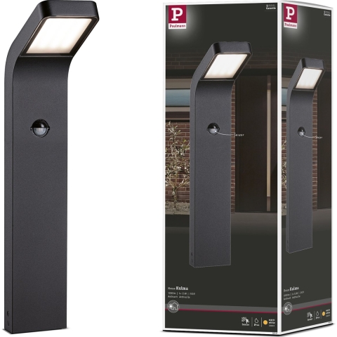 Paulmann 94747 Kulma PIR Poller anthrazit Wegverlichting LED 7.5 W Antraciet