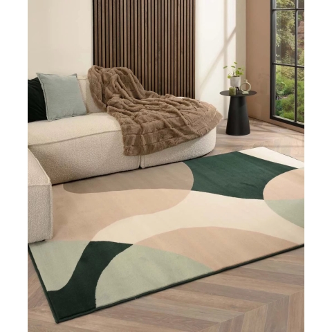 Tapeso Abstract vloerkleed - Ease Nova groen - 160x230 cm