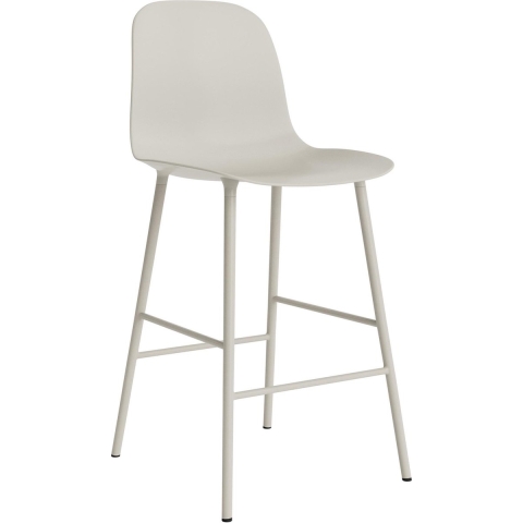 Normann Copenhagen Form Bar Chair Barkruk 65cm Warm Grijs