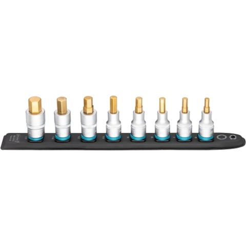 HAZET SmartRail · Flexibele kunststof opsteekstrip 986-SR/8 · 1/2 inch (12,5 mm) vierkant hol · Binnen-zeskant-profiel · 8-delig · 6 · 7 · 8 · 9 · 10