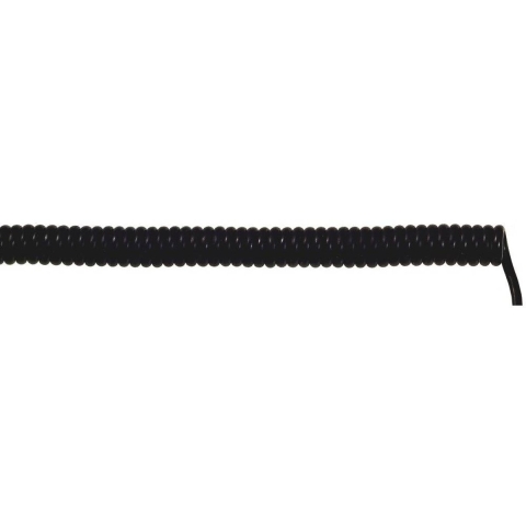 LAPP 73220255 Spiraalkabel UNITRONIC® SPIRAL 100 mm / 400 mm 5 x 0.25 mm² Zwart 1 stuk(s)