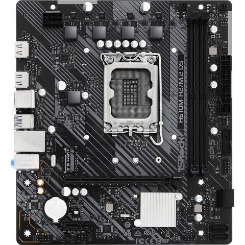 ASRock H610M-H2/M.2 D5 Moederbord Socket Intel 1700 Vormfactor Micro-ATX Moederbord chipset Intel® H610