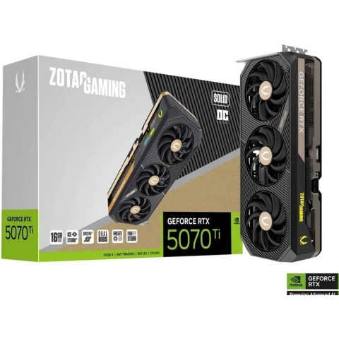 Zotac Nvidia RTX 5070 Ti Videokaart GeForce RTX 5070 Ti 16 GB GDDR7 RAM PCIe x16 PCIe 5.0 x16