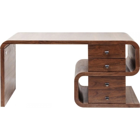 Kare Design Soft Snake Bureau - B150 X D70 X H76 Cm - Walnoot