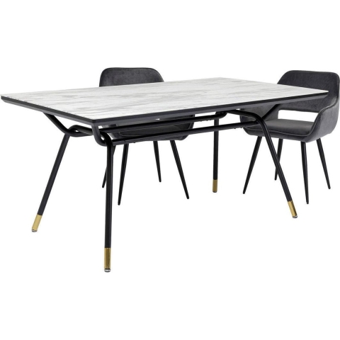 Kare Design Tafel South Beach Marmerlook - 180 X 90 Cm