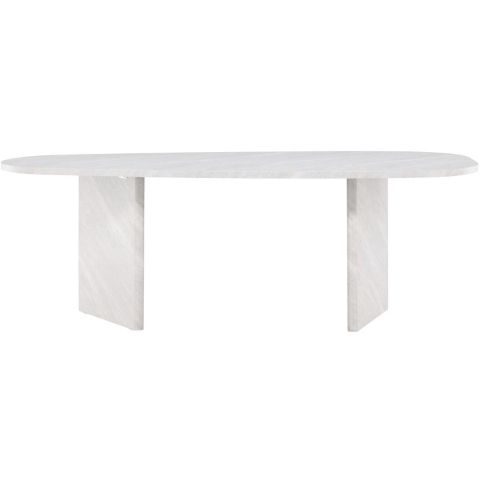Svea - Vincenzo organische eettafel - 100 x 220 cm - betonlook