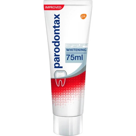 6x Parodontax Tandpasta Whitening tegen Bloedend Tandvlees 75 ml
