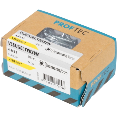 Proftec Afstandschroef Vz Torx TX25 6.0X150 | 50 stuks - 5239.01.51101