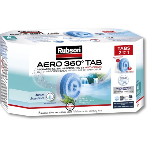 Rubson Vochtopnemer Navullingen AERO 360 Waterval 4 x 450 gr