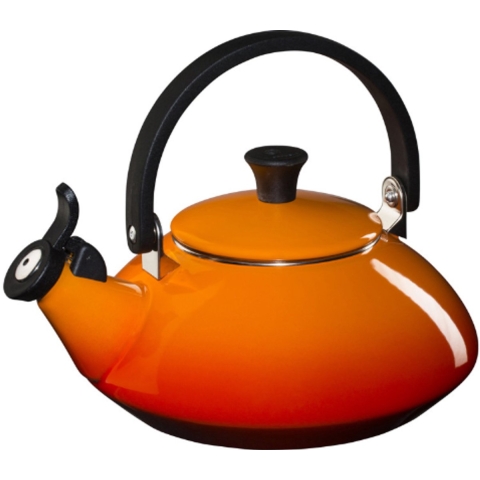 Le Creuset Fluitketel Zen - Oranjerood - 1.5 liter - inductie geschikt -