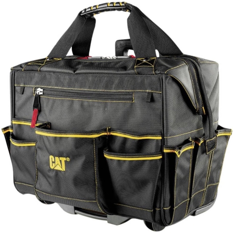 CAT Rolling Tool Bag (L x W x H) - 470 x 280 x 420 mm (no tools included) 980198N Roltas (zonder inhoud) (l x b x h) 470 x 280 x 420 mm