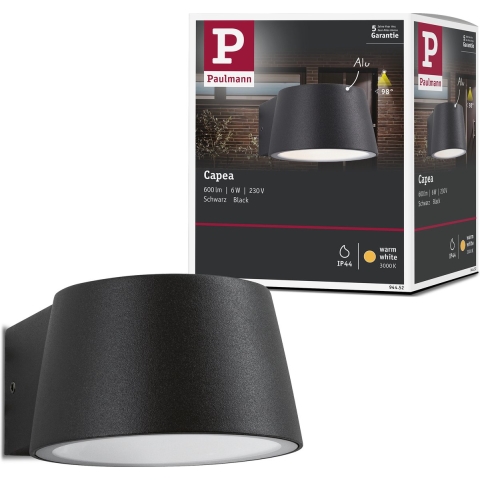 Paulmann Capea 94452 LED-buitenlamp (wand) LED 6 W Grijs