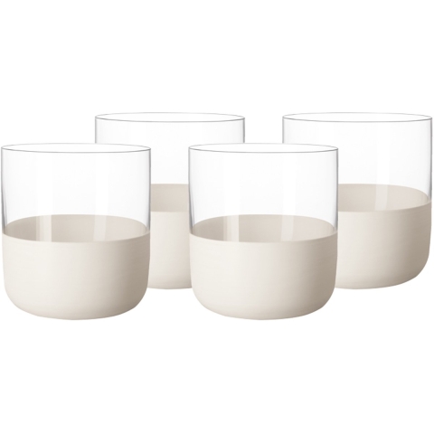 VILLEROY & BOCH - Manufacture Rock Blanc - Borrelglas 0,04l set/4