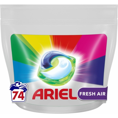 2x Ariel All-in-1 Pods Wasmiddelcapsules Color Clean&Fresh Air 74 stuks