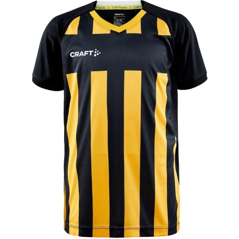 Craft 1910177 Progress 2.0 Stripe Jr - Black/Swe. Yellow - 146/152