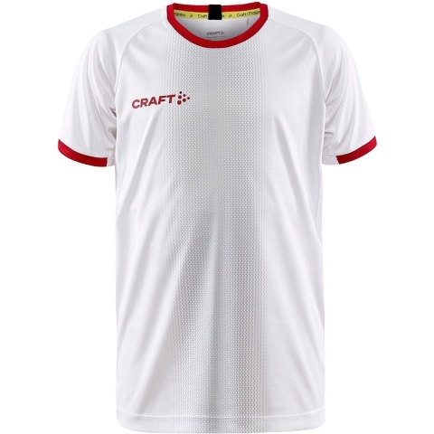 Craft 1910180 Progress 2.0 Graphic Jersey Jr - White/Bright Red - 134/140