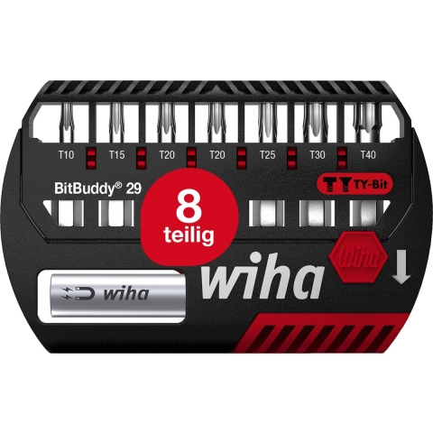 Wiha 42136 | Bitset BitBuddy | TY-bit | 29 mm | TORX | 1/4" | 9-delig - 42136