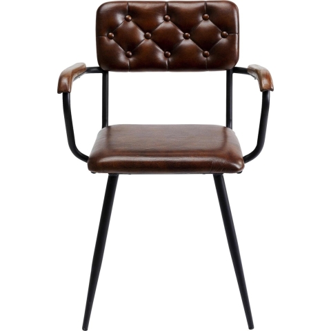 Kare Design Eetkamerstoel Salsa Leather Brown