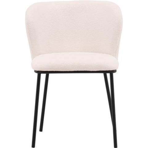 Svea - Lino eetkamerstoel - boucle - wit