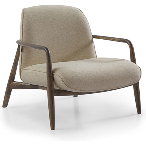 Bronx71 Scandinavische fauteuil Vidar linnen taupe