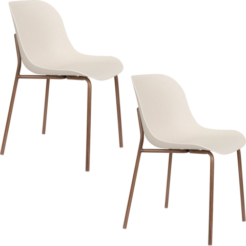 Housecraft Wheat Eetkamerstoel - Set van 2 - Wit