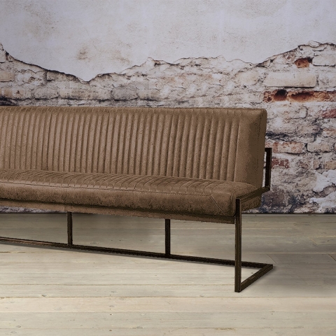 Anli-Style Tower living Ferro bench 185 - Savannah light brown 1049