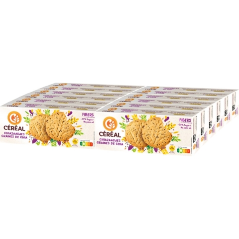 12x Céréal Zandkoekjes Chiazaadjes 132 gr