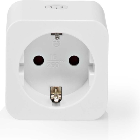 Nedis SmartLife Slimme Stekker | Zigbee 3.0 | IP21 | Energiemeter | 3680 W | Hybrid (CEE 7/7) | 0 - 55 °C | Android™ / IOS | Wit | 1 Stuks - ZBP131FWT