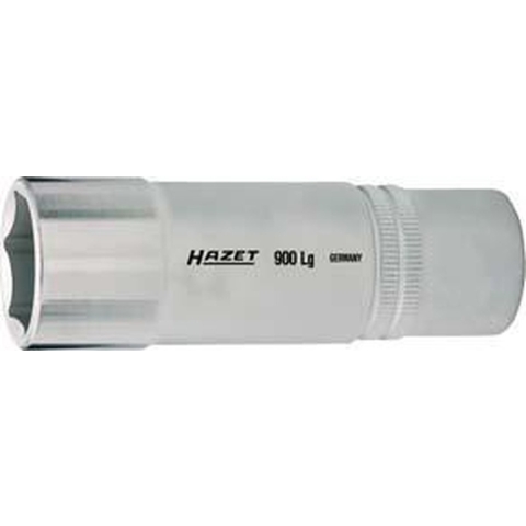 HAZET Dopsleutel 900LG-19 · 1/2 inch (12,5 mm) vierkant hol · Buiten-zeskant-tractieprofiel · SW 19 mm