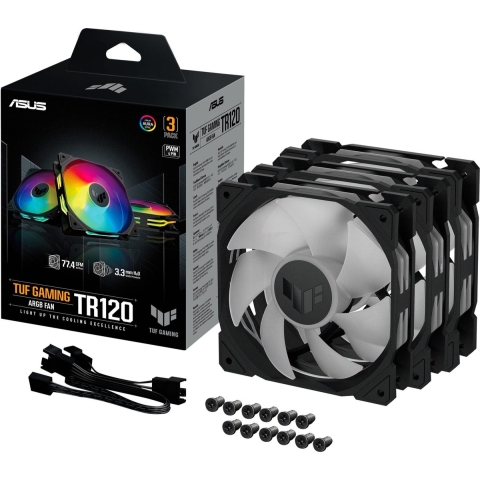 TUF Gaming TR120 ARGB Pack, 3 stuks Case fan