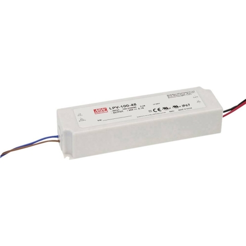 Mean Well LPV-100-5 LED-transformator Constante spanning 60 W 0 - 12 A 5 V/DC Niet dimbaar, PFC-schakeling, Overbelastingsbescherming 1 stuk(s)