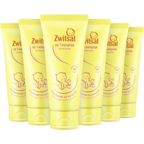 6x Zwitsal Gezichtscrème Op't Wangetje 100 ml