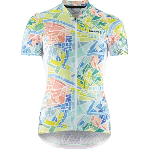 CRAFT ADV Endurance Graphic damesfietsshirt, Maat S, Fietsshirt, Wielerkleding