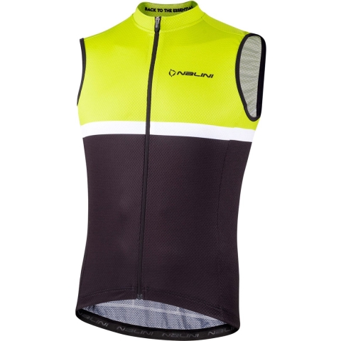 NALINI Solid fietsshirt zonder mouwen, voor heren, Maat M, Fietsshirt,