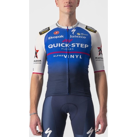 QUICK-STEP ALPHA VINYL Shirt met korte mouwen Climber's 3.1 2022 fietsshirt met
