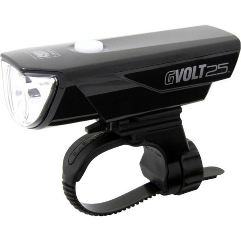 CATEYE koplamp GVolt 25 zwart, Fietslamp, Fietsverlichting