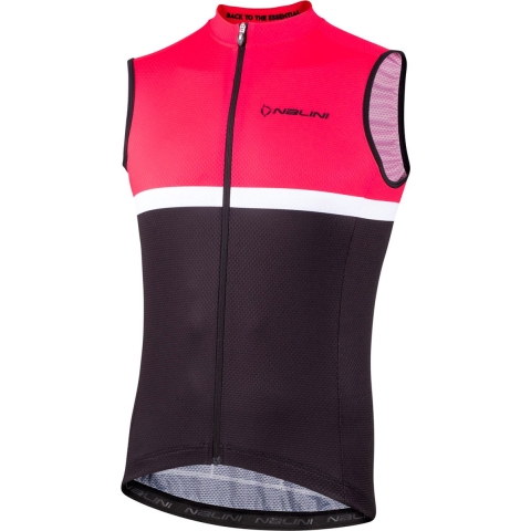 NALINI Solid fietsshirt zonder mouwen, voor heren, Maat XL, Wielershirt,