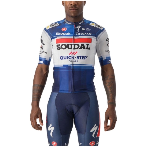 SOUDAL QUICK-STEP Shirt met korte mouwen Aero Race 6.1 2023 fietsshirt met korte
