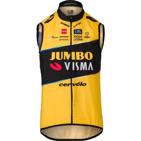 TEAM JUMBO-VISMA Windvest 2023 windvest, voor heren, Maat XL, Wielervest,