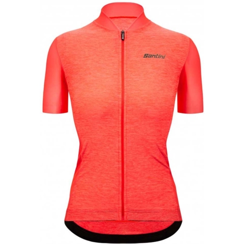 SANTINI Damesshirt met korte mouwen Colore Puro damesfietsshirt, Maat S,
