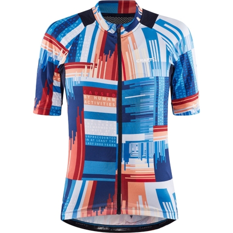CRAFT Damesshirt Adv Endurance Graphic damesfietsshirt, Maat L, Fietsshirt,