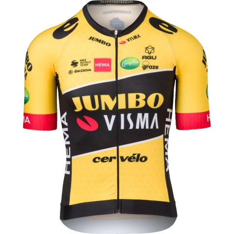 TEAM JUMBO-VISMA Shirt met korte mouwen Premium Aero 2022 fietsshirt met korte