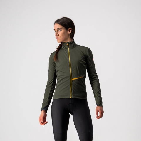 CASTELLI Dames Go Light Jacket, Maat S, Fiets jack, Wielerkleding