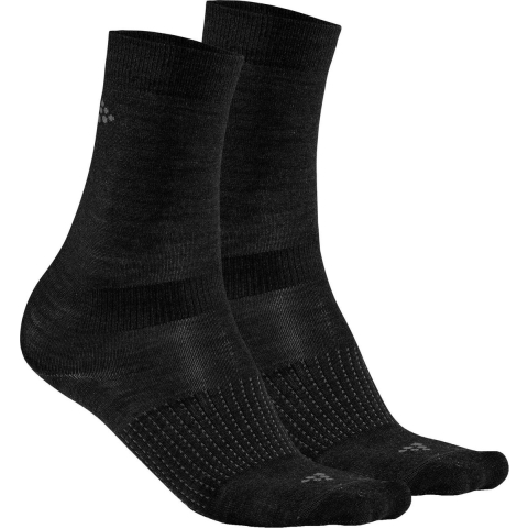 Winterfietssokken Wool Liner 2 paar winterfietssokken, voor heren, Maat S, Fiets