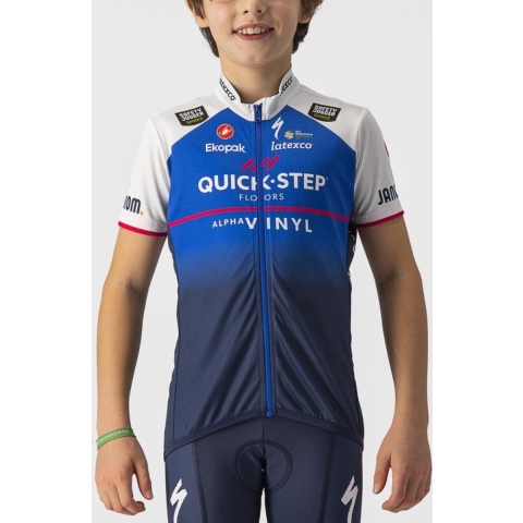 QUICK-STEP ALPHA VINYL Kindershirt 2022 kinderfietsshirt, Maat XL