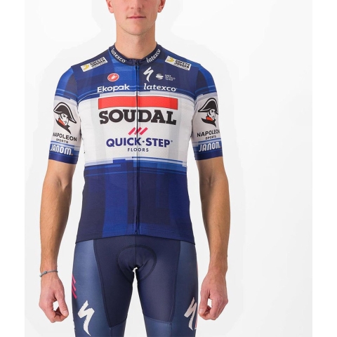 SOUDAL QUICK-STEP Shirt met korte mouwen 2023 fietsshirt met korte mouwen, voor